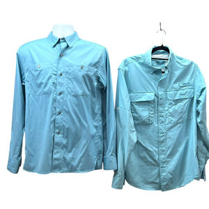 Chemise De Pêche Homme Bass Pro Shops – Manches Courtes – Bleu – Taille L